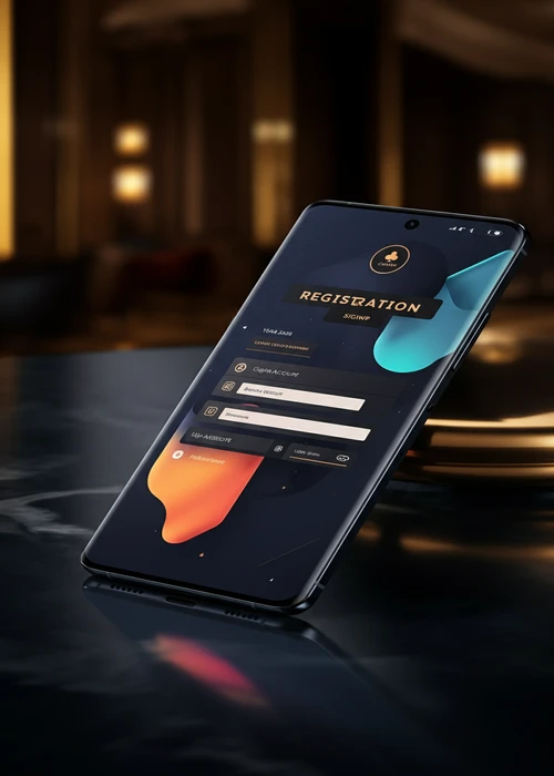 Screenshot des schnellen Registrierungsformulars bei Impressario Casino auf einem mobilen Gerät mit Eingabefeldern für persönliche Daten